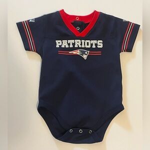 NFL Team Apparel Onesie - New England Patriots Navy Bodysuit, 18 months.